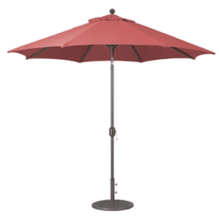 red aluminum frame market umbrella